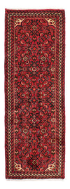 Tapis de Hosseinabad Tapis 68x195cm - Tapis persan - Tapis de couloir / Rouge foncé / 68 x 195 cm Tapis de couloir