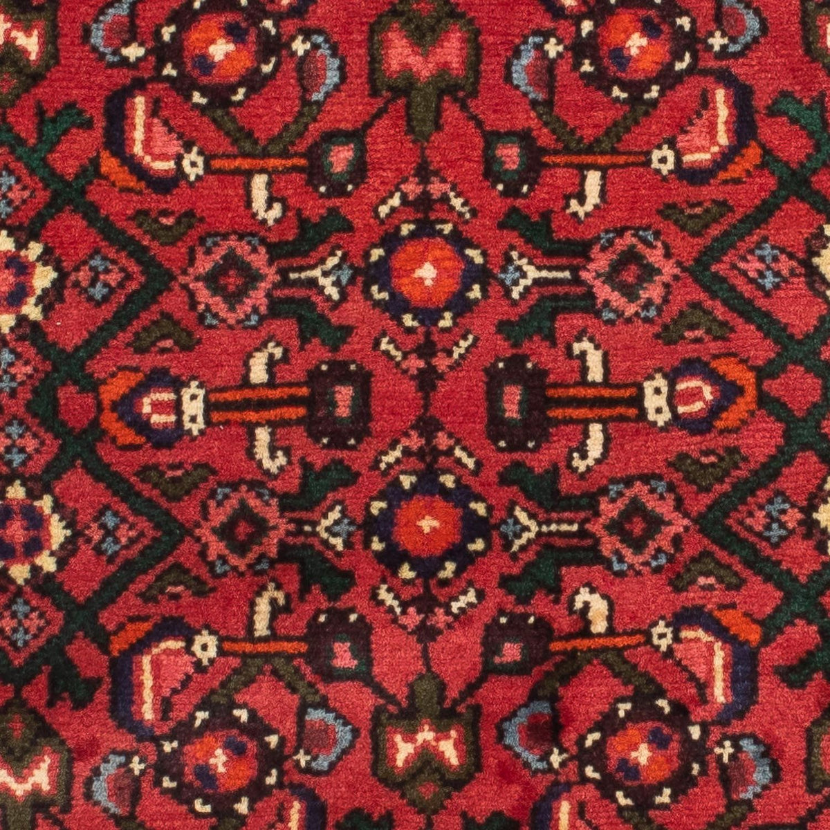 Tapis de couloir Tapis persan - Nomadic - 195 x 68 cm - rouge foncé