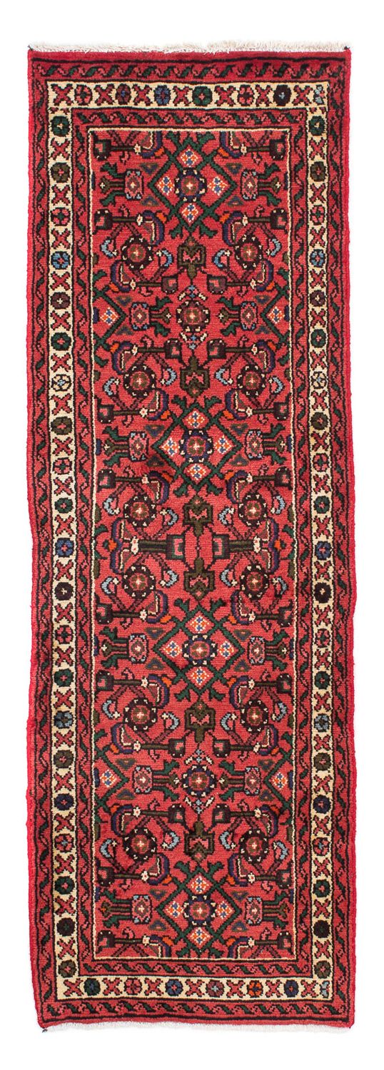 Tapis de couloir Tapis persan - Nomadic - 185 x 62 cm - rouge foncé