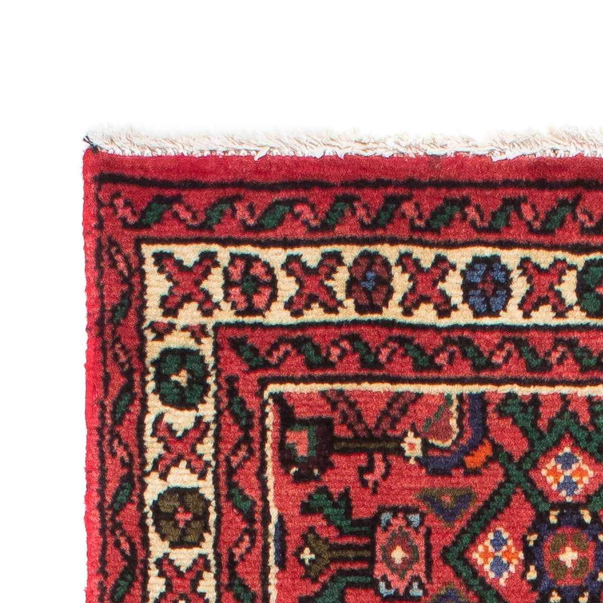 Tapis de couloir Tapis persan - Nomadic - 185 x 62 cm - rouge foncé