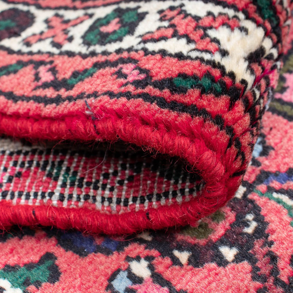 Tapis de couloir Tapis persan - Nomadic - 185 x 62 cm - rouge foncé