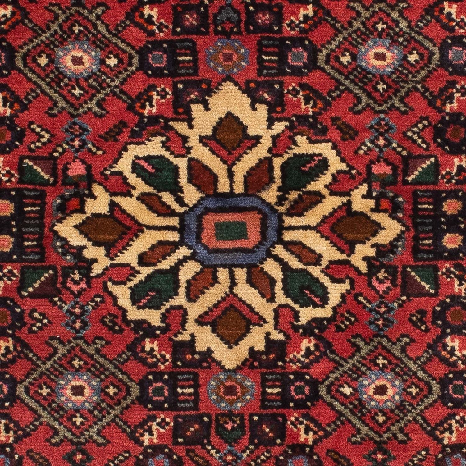 Tapis de couloir Tapis persan - Nomadic - 198 x 70 cm - rouge foncé