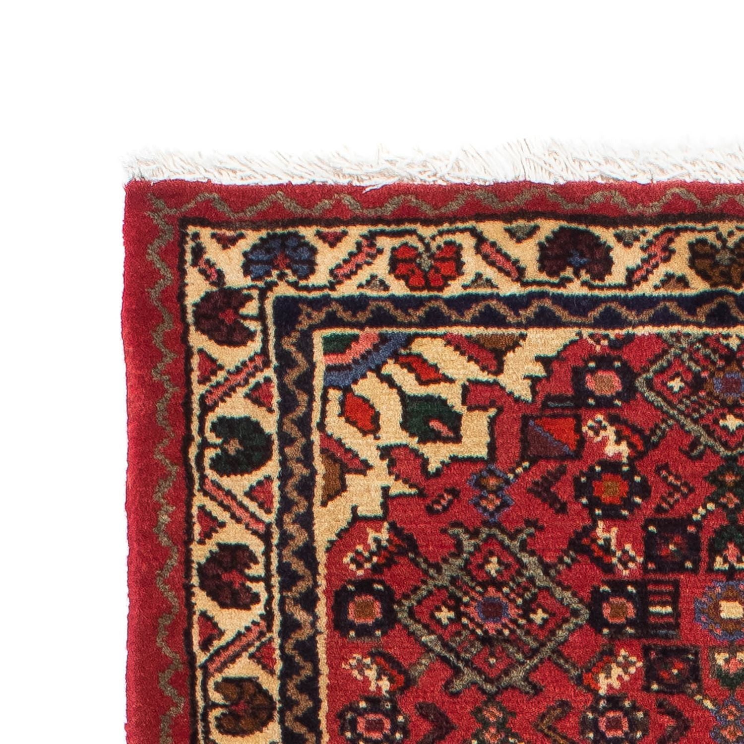 Tapis de couloir Tapis persan - Nomadic - 198 x 70 cm - rouge foncé