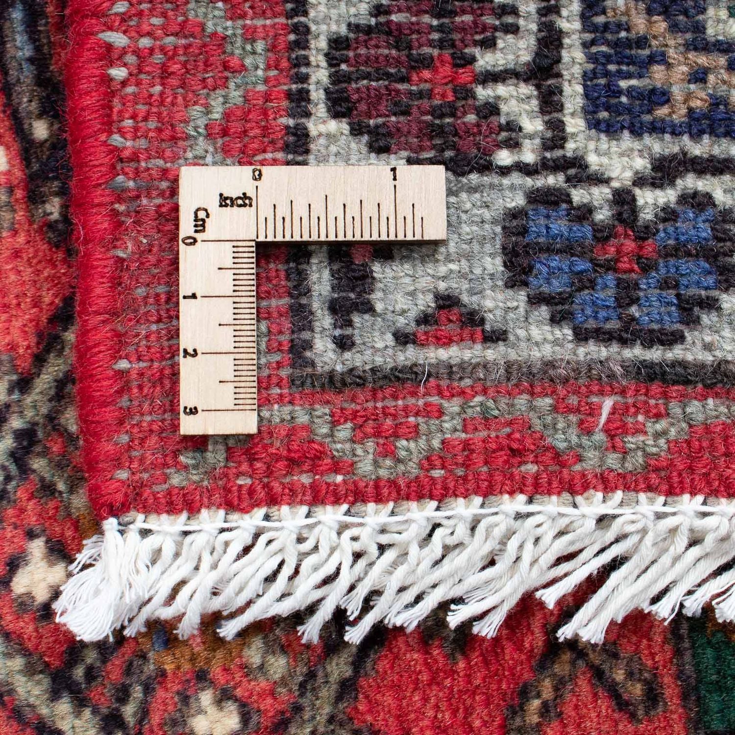 Tapis de couloir Tapis persan - Nomadic - 198 x 70 cm - rouge foncé