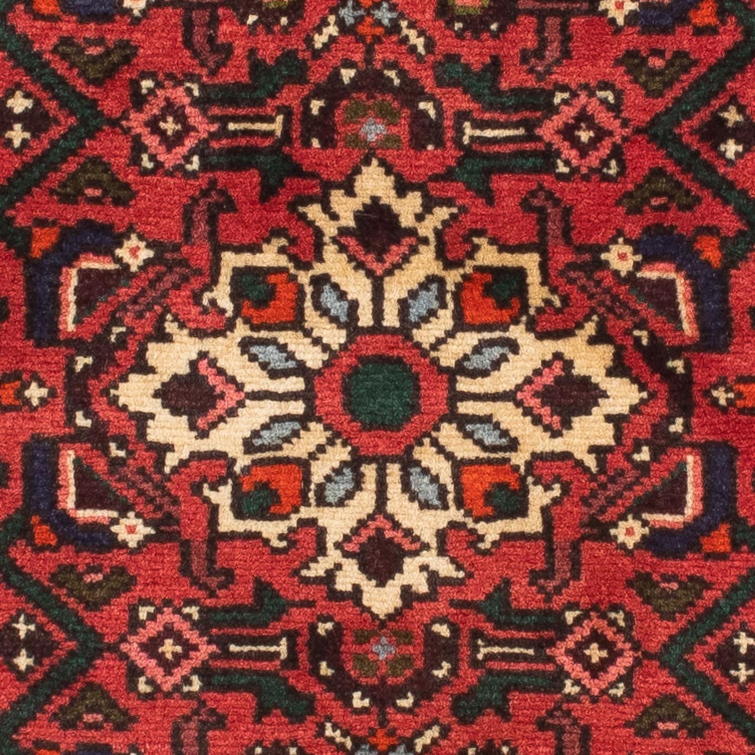 Tapis de couloir Tapis persan - Nomadic - 195 x 70 cm - rouge foncé