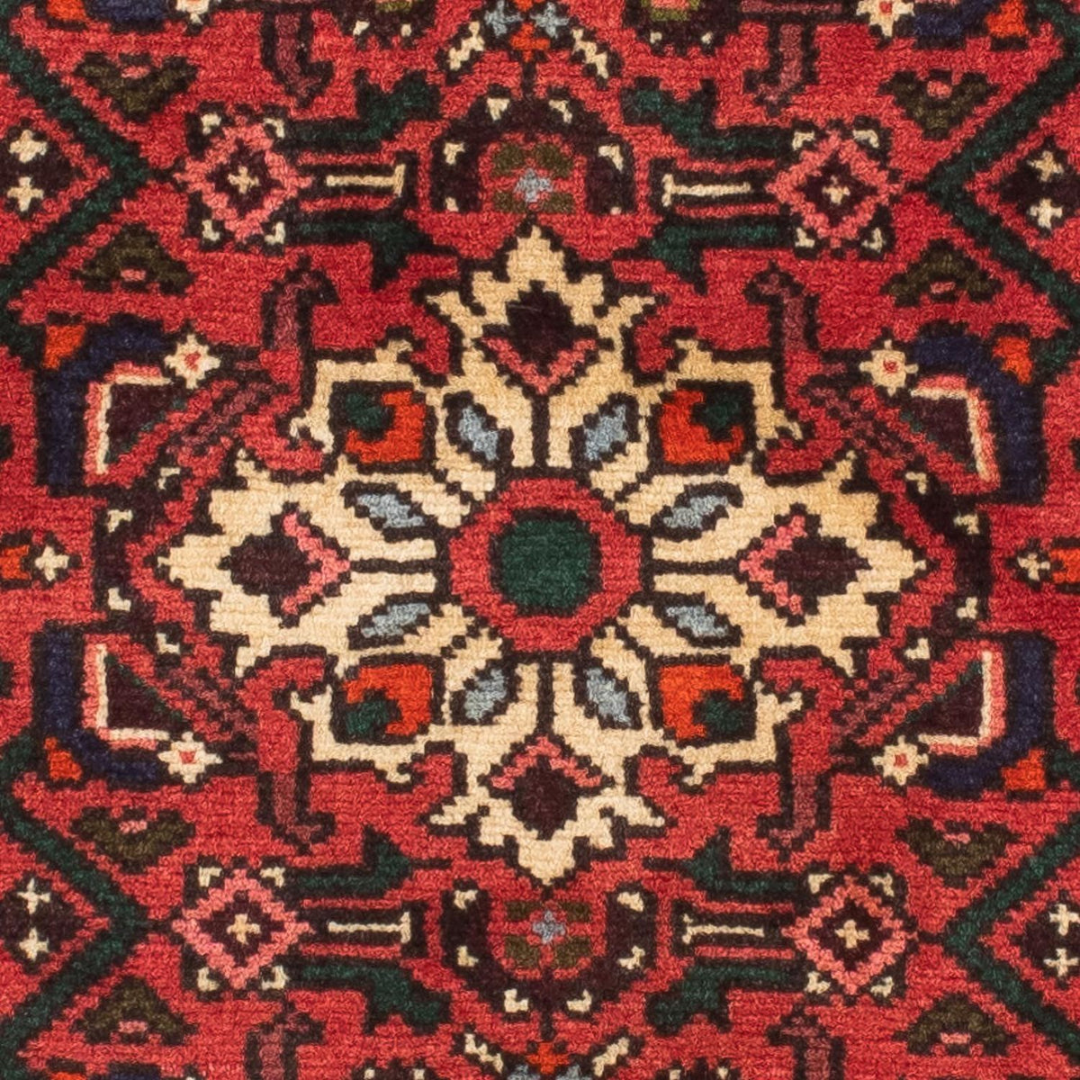 Tapis de couloir Tapis persan - Nomadic - 195 x 70 cm - rouge foncé