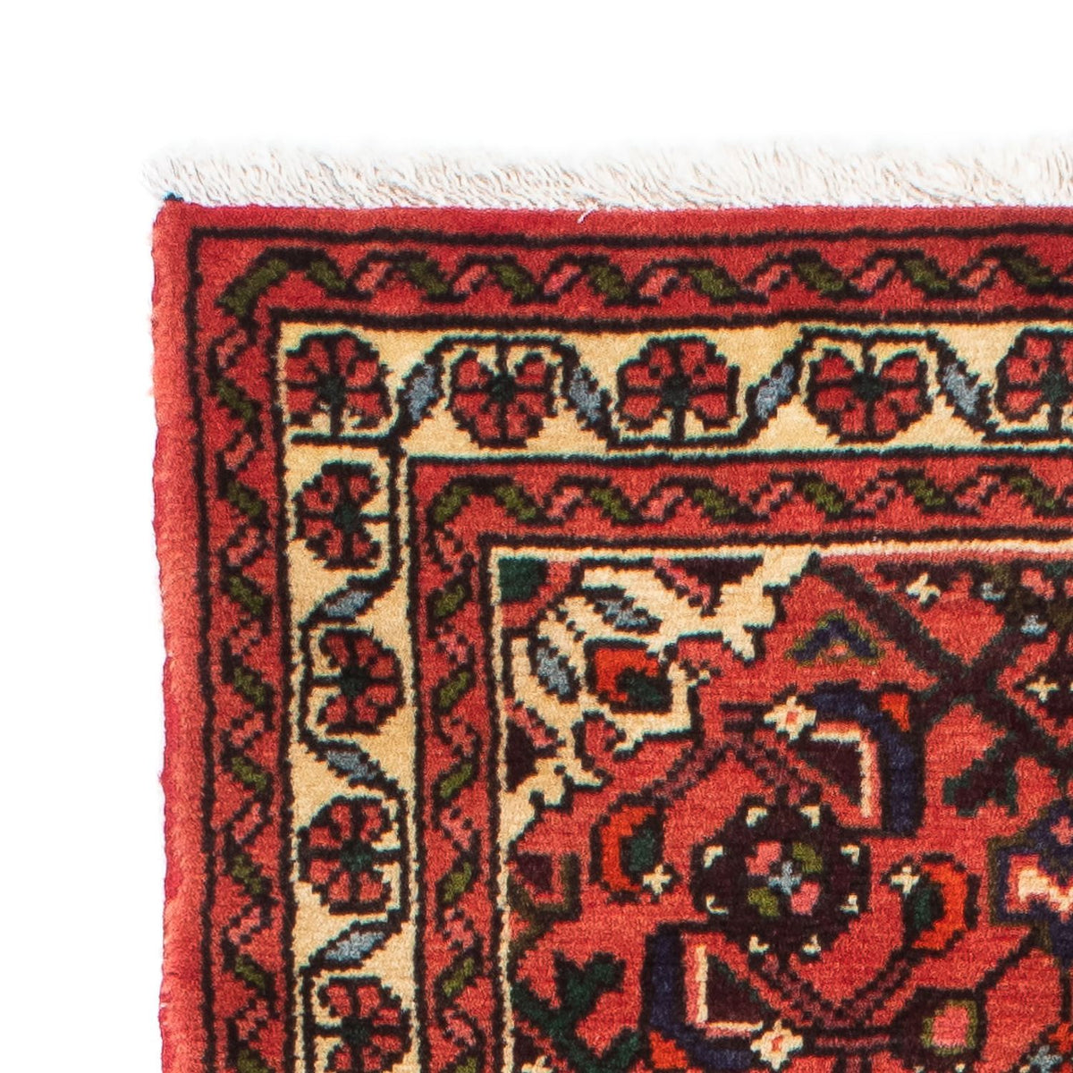 Tapis de couloir Tapis persan - Nomadic - 195 x 70 cm - rouge foncé