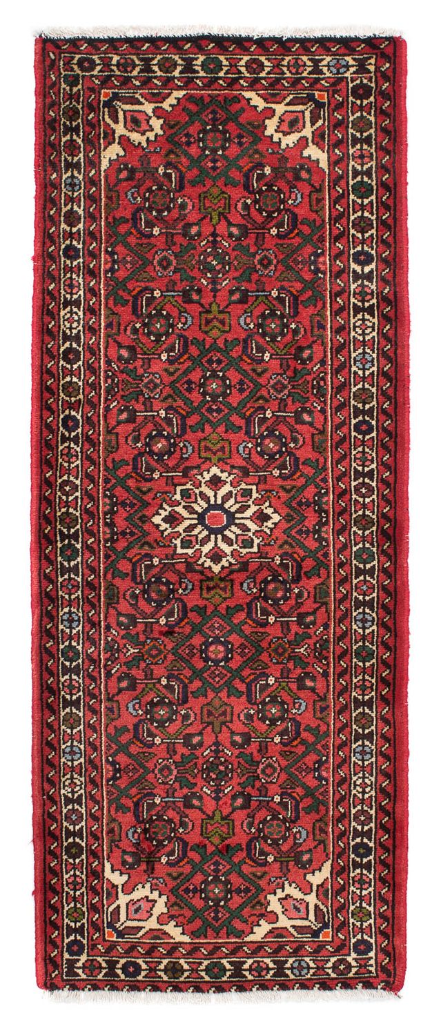 Tapis de couloir Tapis persan - Nomadic - 192 x 73 cm - rouge foncé
