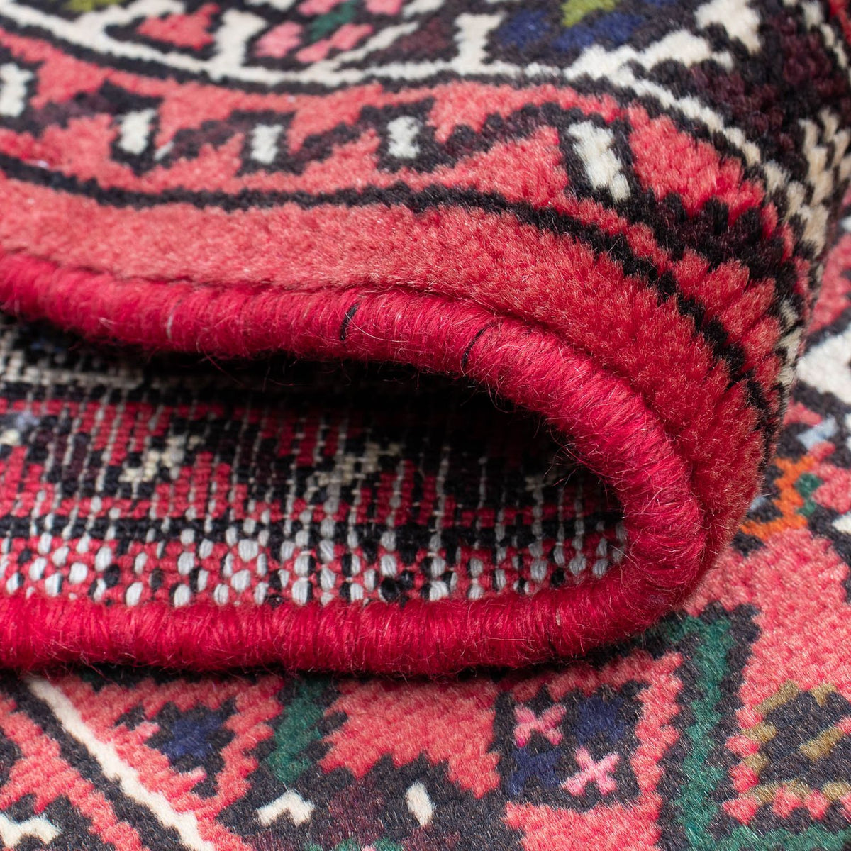 Tapis de couloir Tapis persan - Nomadic - 192 x 73 cm - rouge foncé