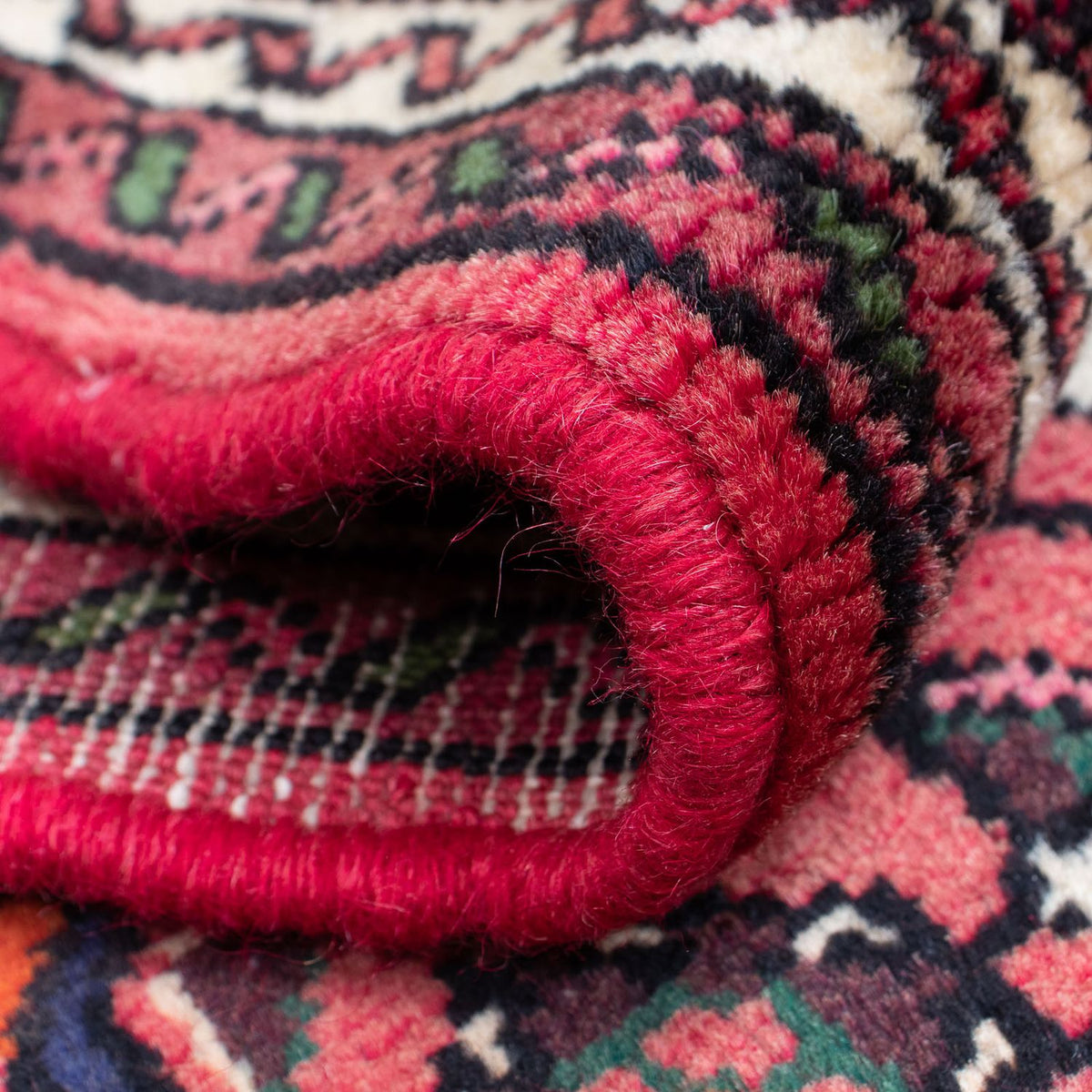 Tapis de couloir Tapis persan - Nomadic - 200 x 70 cm - rouge foncé