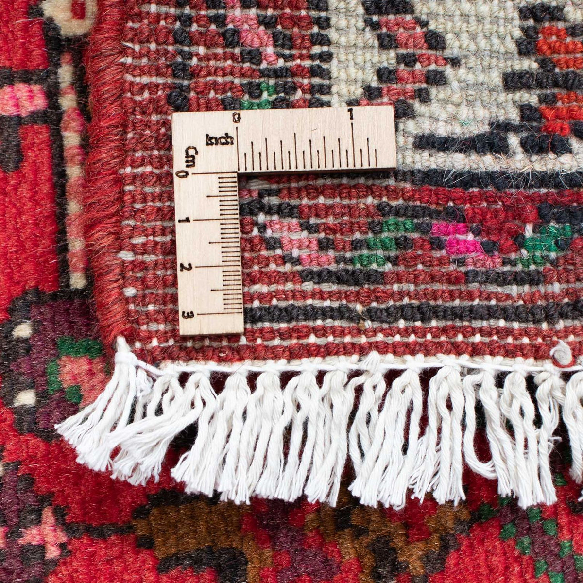 Tapis de couloir Tapis persan - Nomadic - 200 x 80 cm - rouge foncé