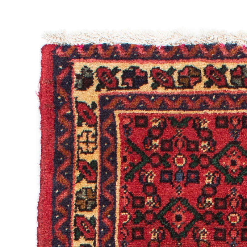 Tapis de couloir Tapis persan - Nomadic - 195 x 68 cm - rouge foncé