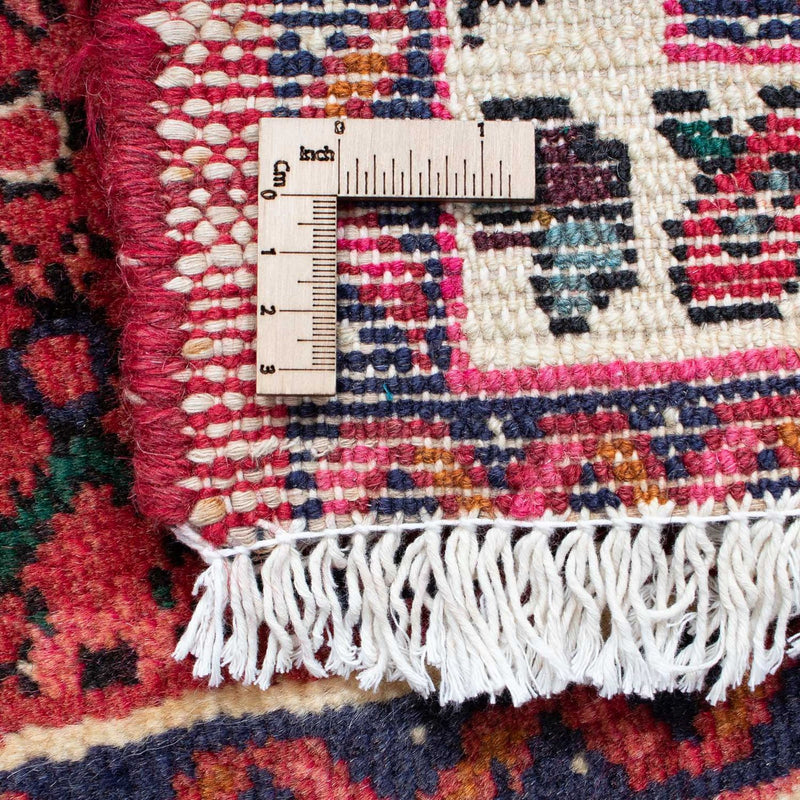 Tapis de couloir Tapis persan - Nomadic - 195 x 68 cm - rouge foncé