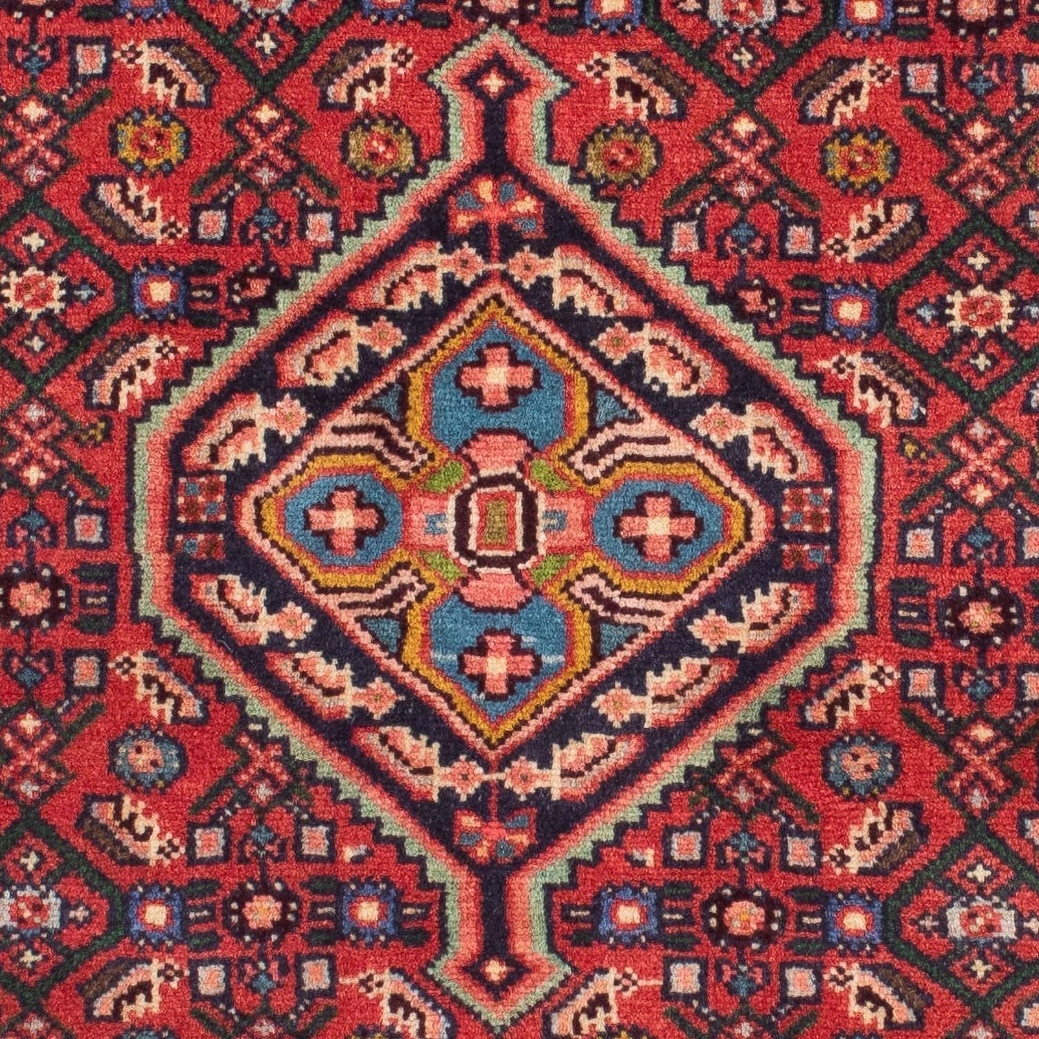 Tapis de couloir Tapis persan - Nomadic - 195 x 85 cm - rouge foncé