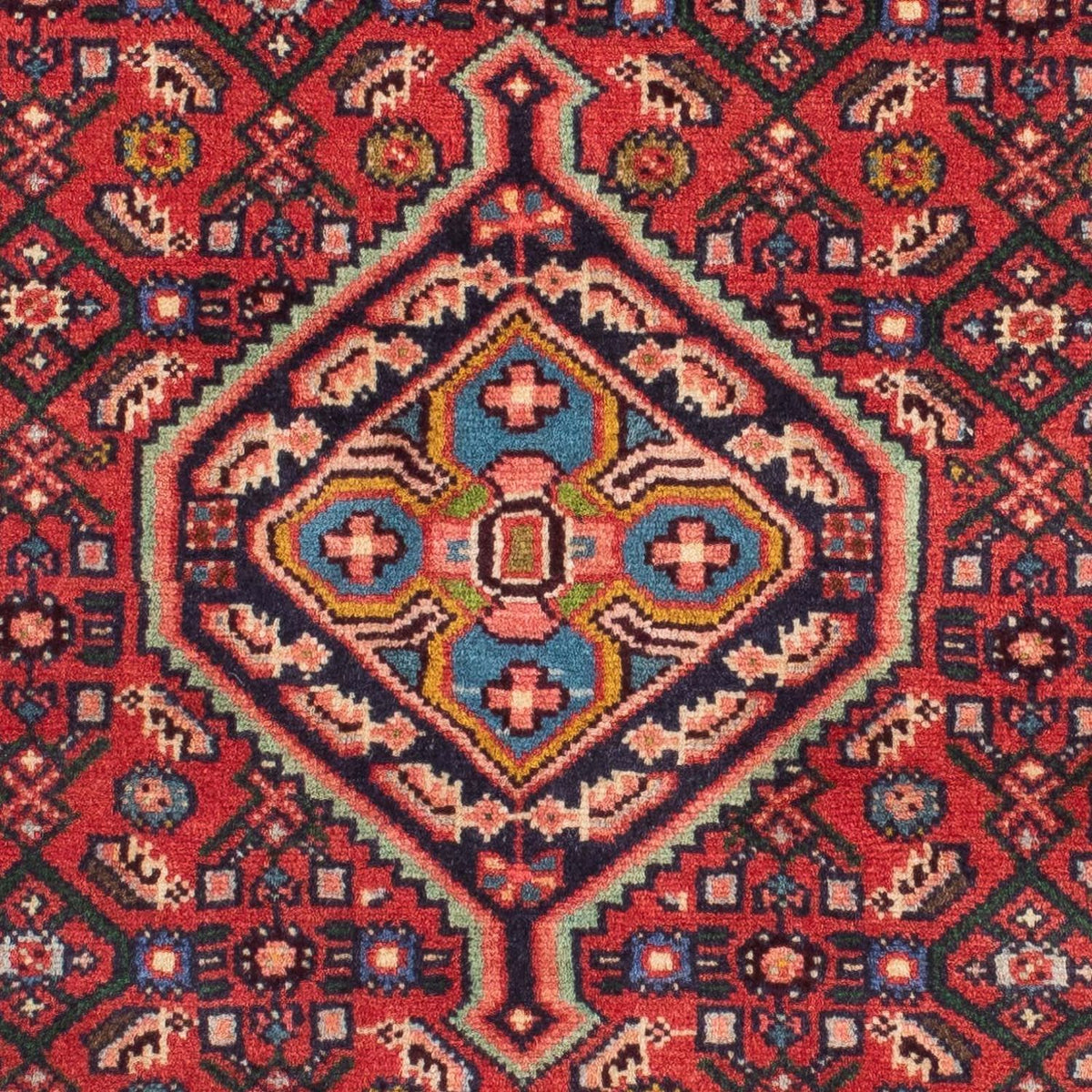 Tapis de couloir Tapis persan - Nomadic - 195 x 85 cm - rouge foncé