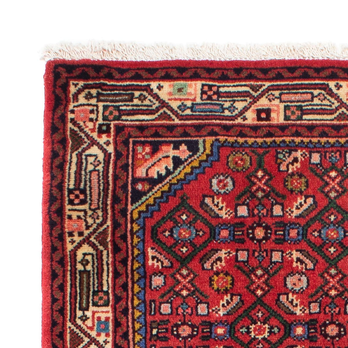 Tapis de couloir Tapis persan - Nomadic - 195 x 85 cm - rouge foncé