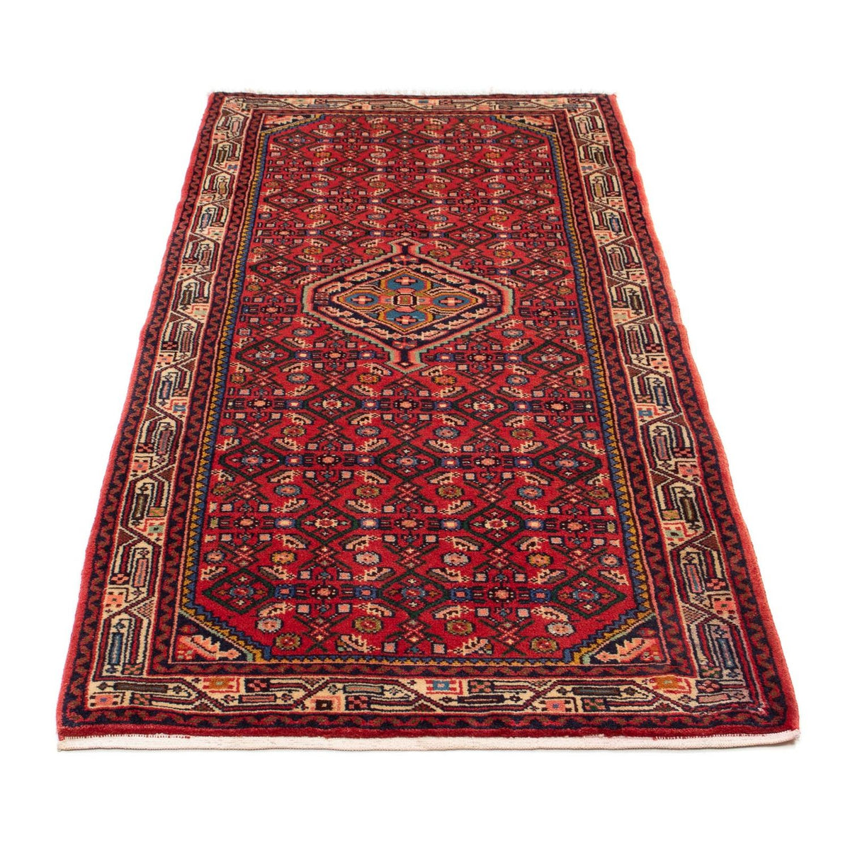 Tapis de couloir Tapis persan - Nomadic - 195 x 85 cm - rouge foncé