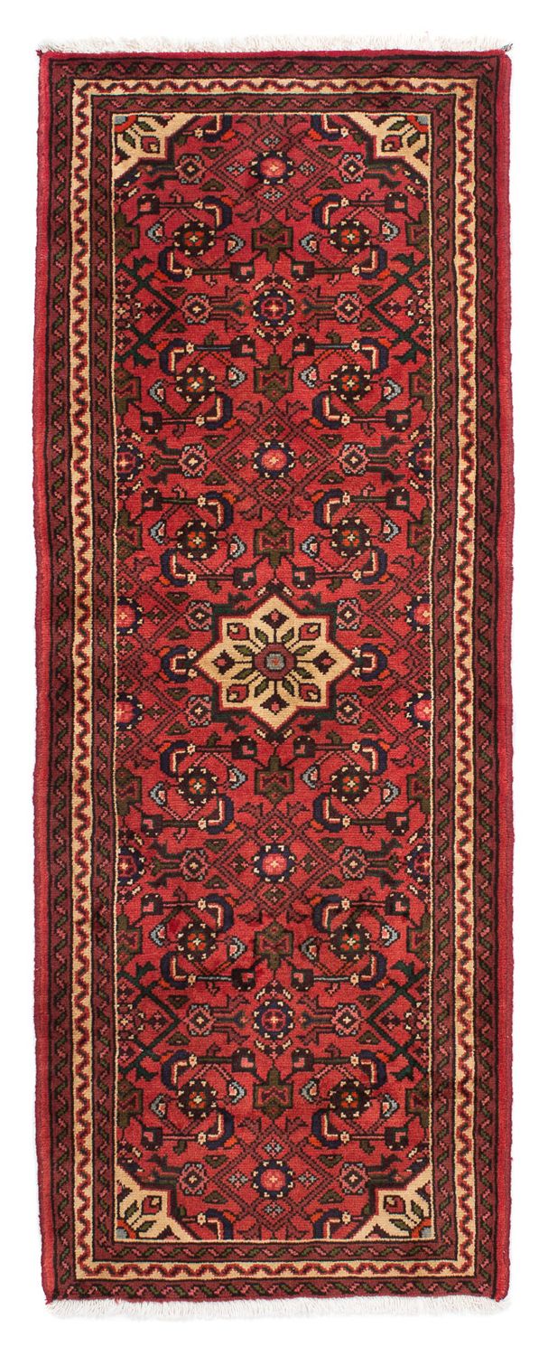 Tapis de couloir Tapis persan - Nomadic - 198 x 73 cm - rouge foncé