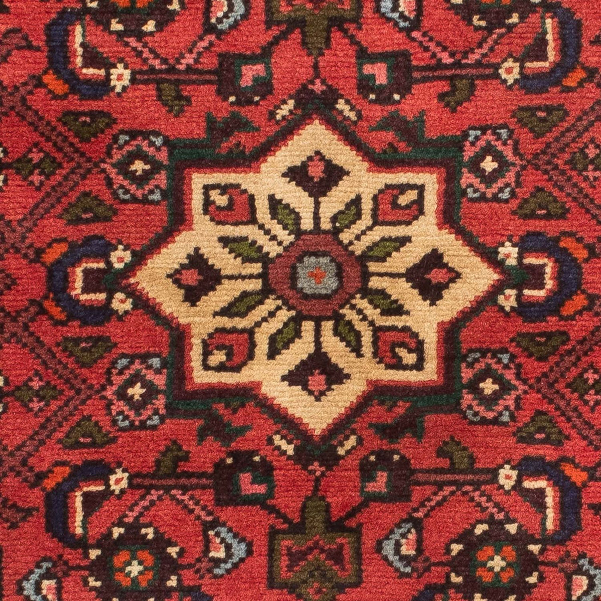 Tapis de couloir Tapis persan - Nomadic - 198 x 73 cm - rouge foncé