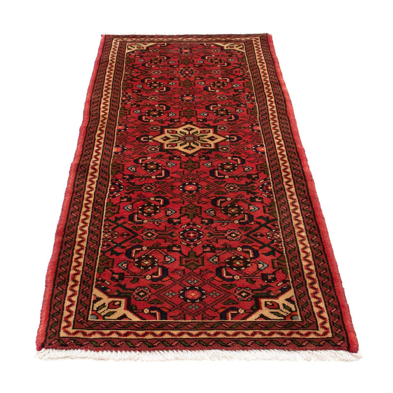 Tapis de couloir Tapis persan - Nomadic - 198 x 73 cm - rouge foncé
