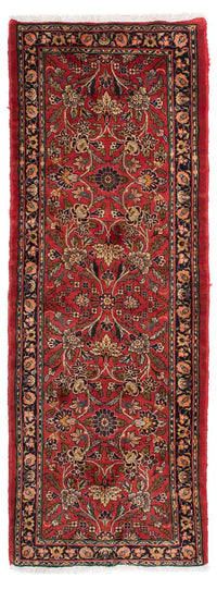 Tapis de couloir Tapis persan - Nomadic - 220 x 80 cm - rouge foncé