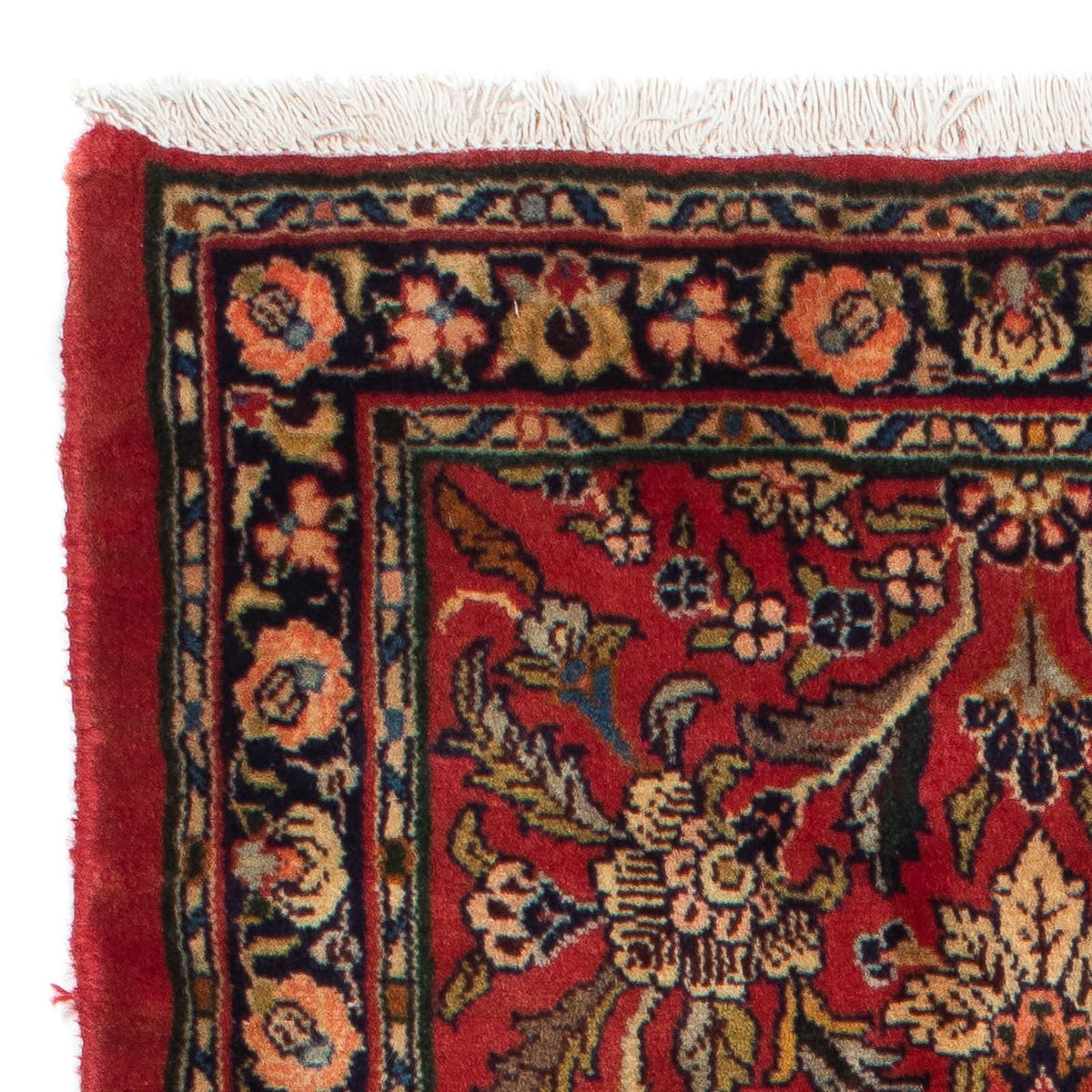 Tapis de couloir Tapis persan - Nomadic - 220 x 80 cm - rouge foncé