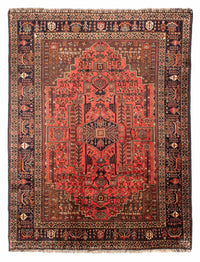 Tapis de couloir Tapis persan - Nomadic - 198 x 70 cm - rouge