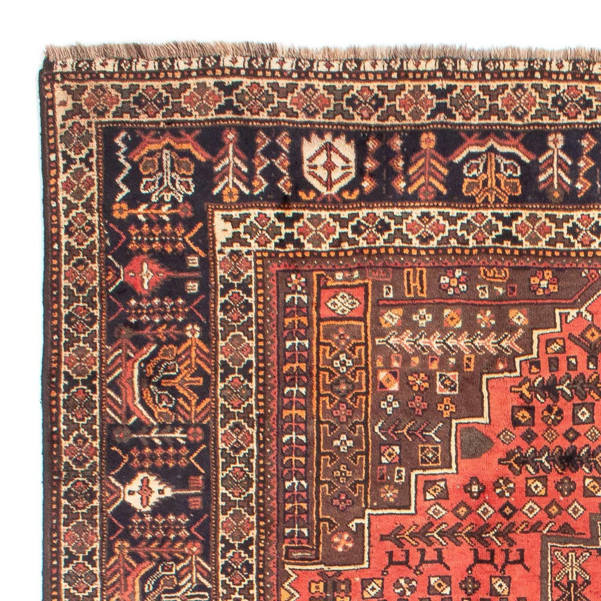 Tapis de couloir Tapis persan - Nomadic - 198 x 70 cm - rouge