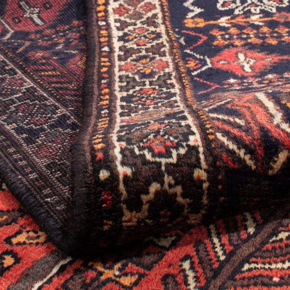 Tapis de couloir Tapis persan - Nomadic - 198 x 70 cm - rouge