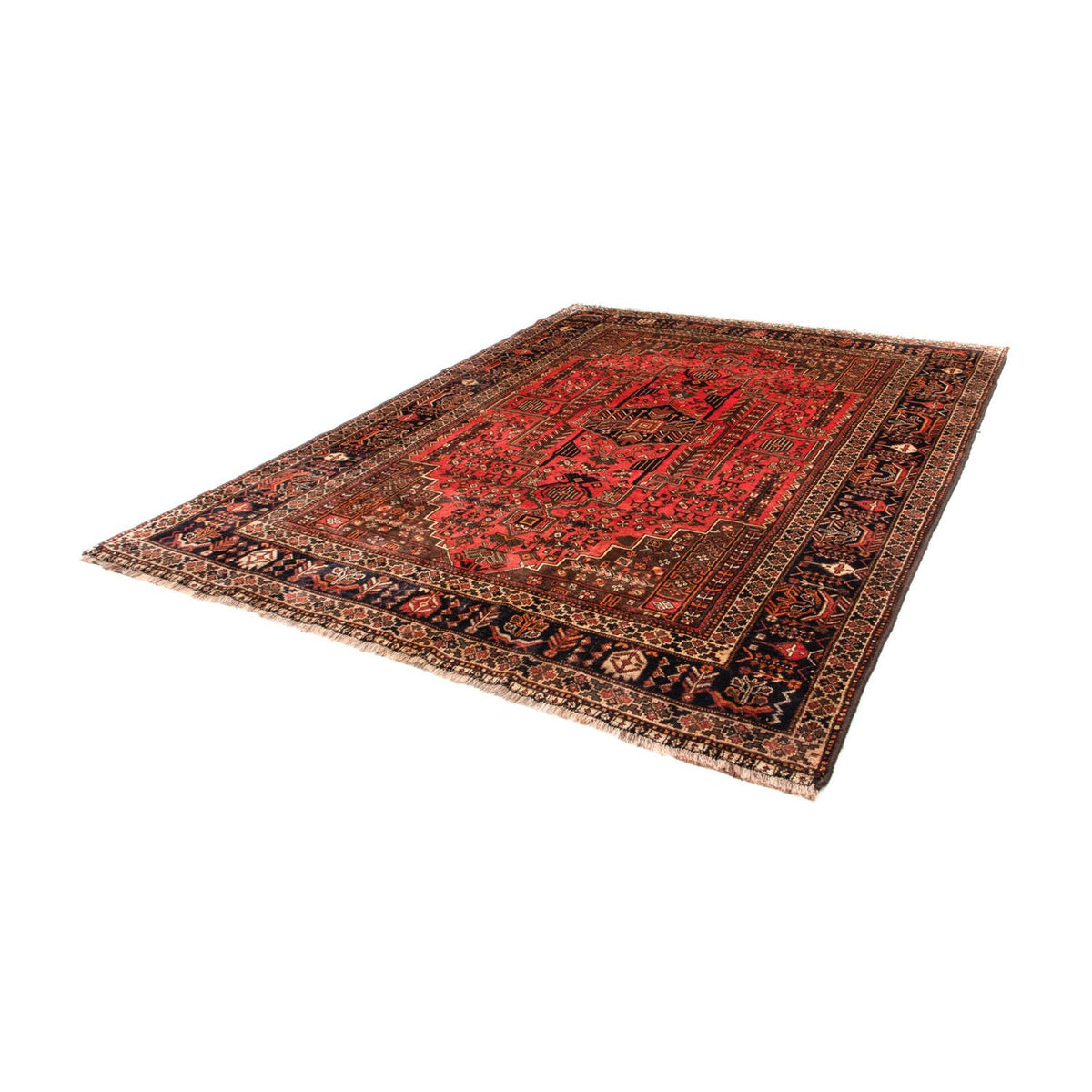 Tapis de couloir Tapis persan - Nomadic - 198 x 70 cm - rouge
