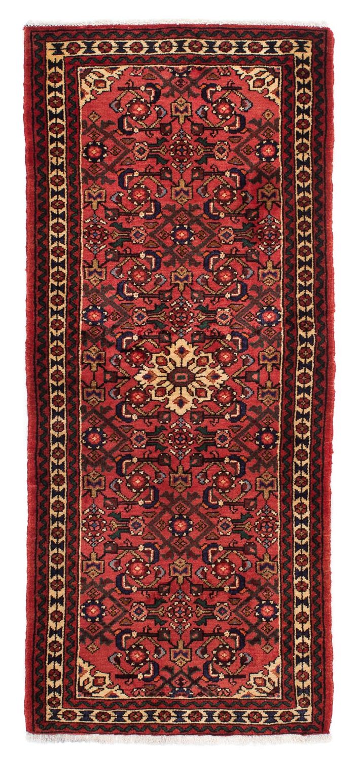 Tapis de couloir Tapis persan - Nomadic - 185 x 78 cm - rouge foncé