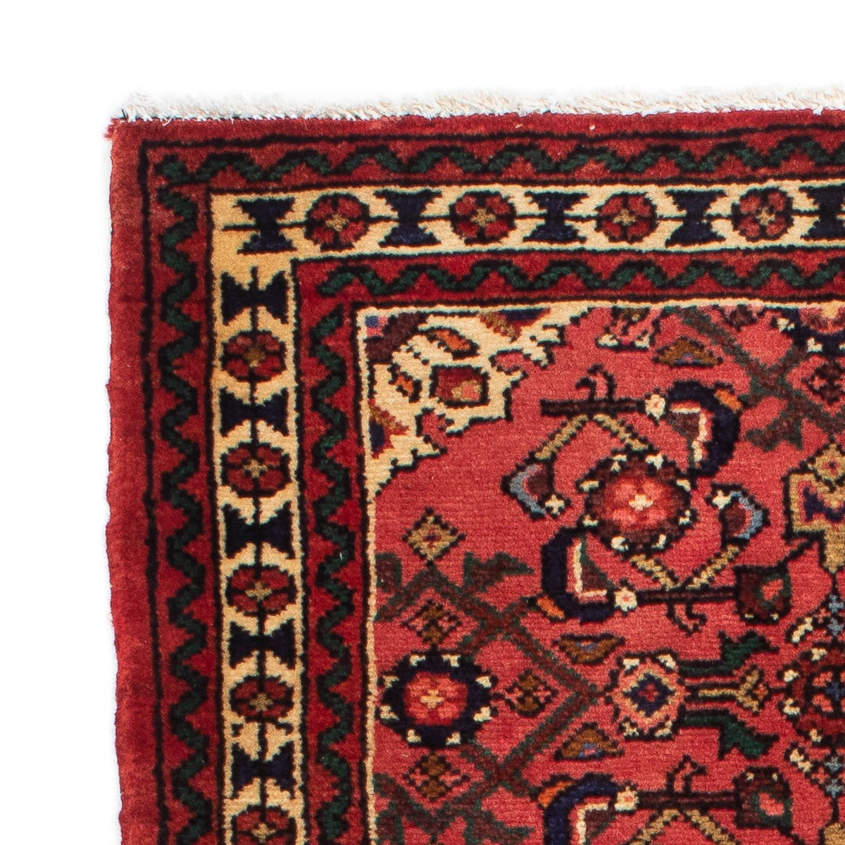 Tapis de couloir Tapis persan - Nomadic - 185 x 78 cm - rouge foncé