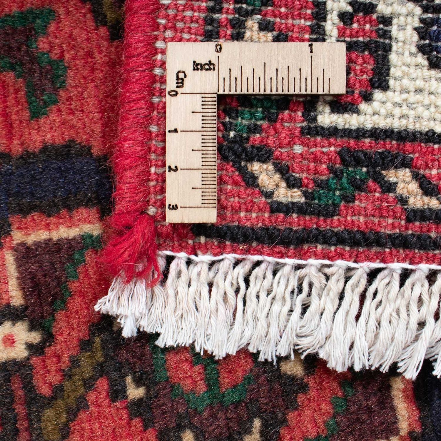 Tapis de couloir Tapis persan - Nomadic - 200 x 75 cm - rouge foncé