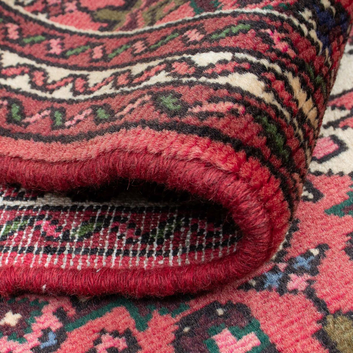 Tapis de couloir Tapis persan - Nomadic - 200 x 72 cm - rouge foncé