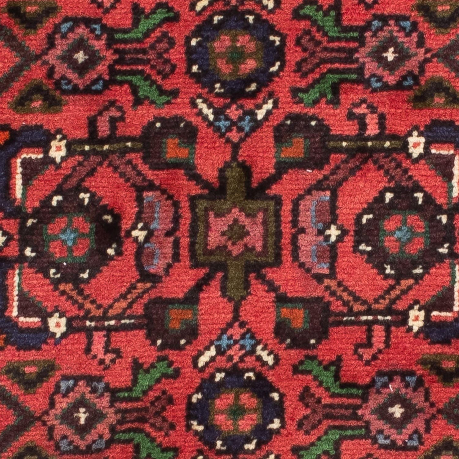 Tapis de couloir Tapis persan - Nomadic - 188 x 65 cm - rouge foncé