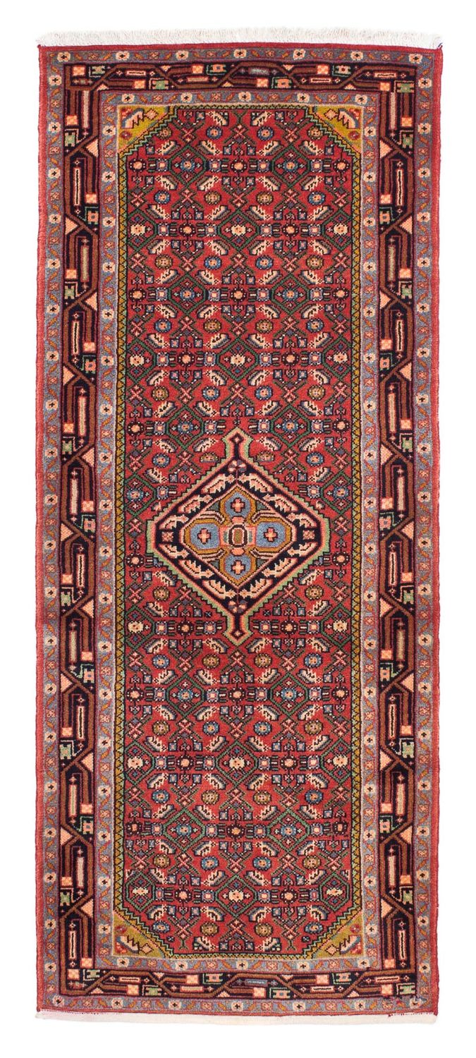 Tapis de couloir Tapis persan - Nomadic - 196 x 80 cm - marron