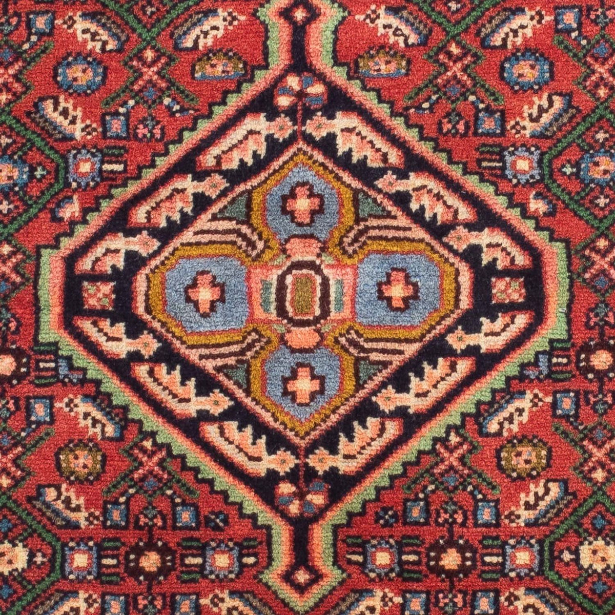 Tapis de couloir Tapis persan - Nomadic - 196 x 80 cm - marron