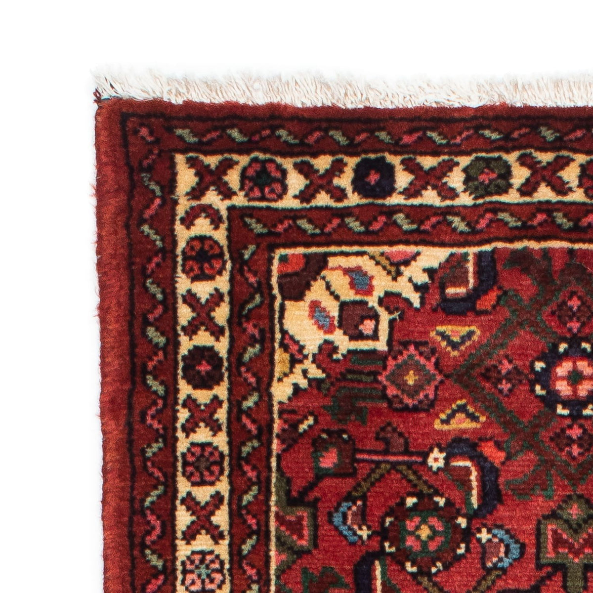 Tapis de couloir Tapis persan - Nomadic - 204 x 75 cm - rouge foncé