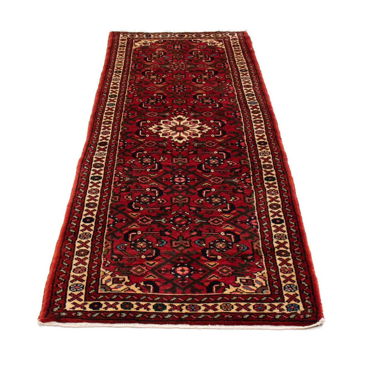Tapis de couloir Tapis persan - Nomadic - 204 x 75 cm - rouge foncé