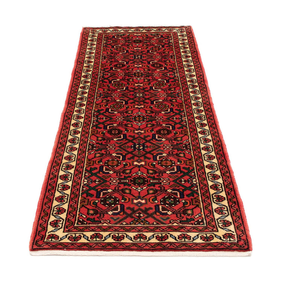 Tapis de couloir Tapis persan - Nomadic - 203 x 75 cm - rouge foncé