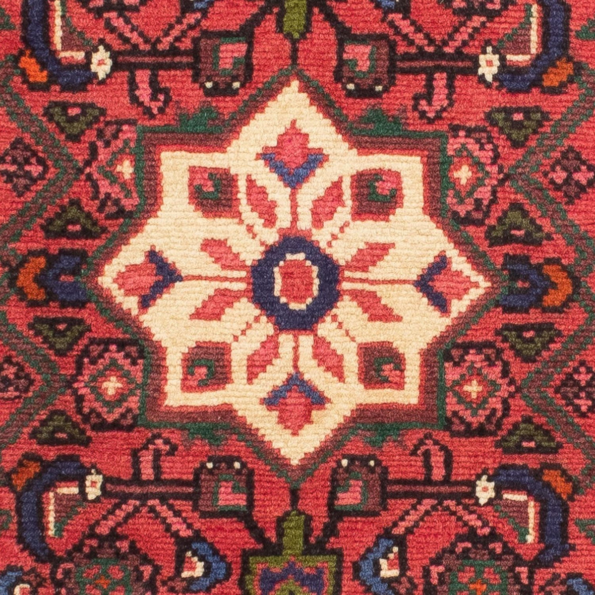 Tapis de couloir Tapis persan - Nomadic - 202 x 75 cm - rouge foncé