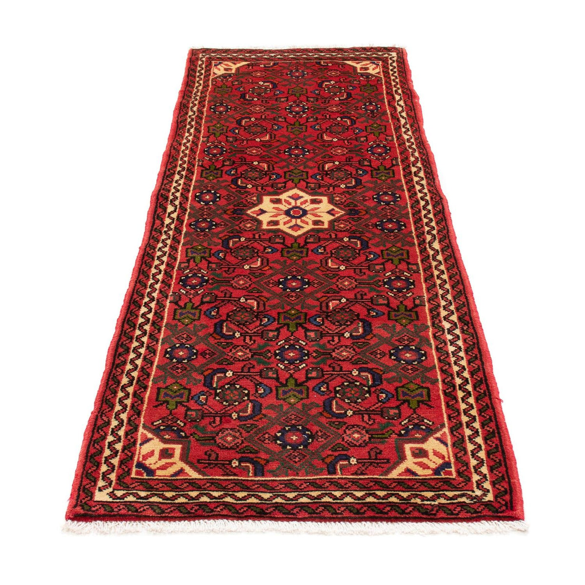 Tapis de couloir Tapis persan - Nomadic - 202 x 75 cm - rouge foncé