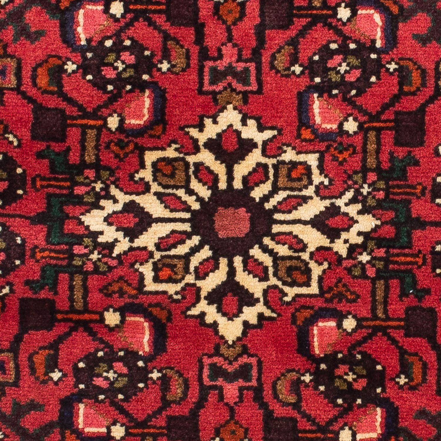 Tapis de couloir Tapis persan - Nomadic - 190 x 75 cm - rouge foncé