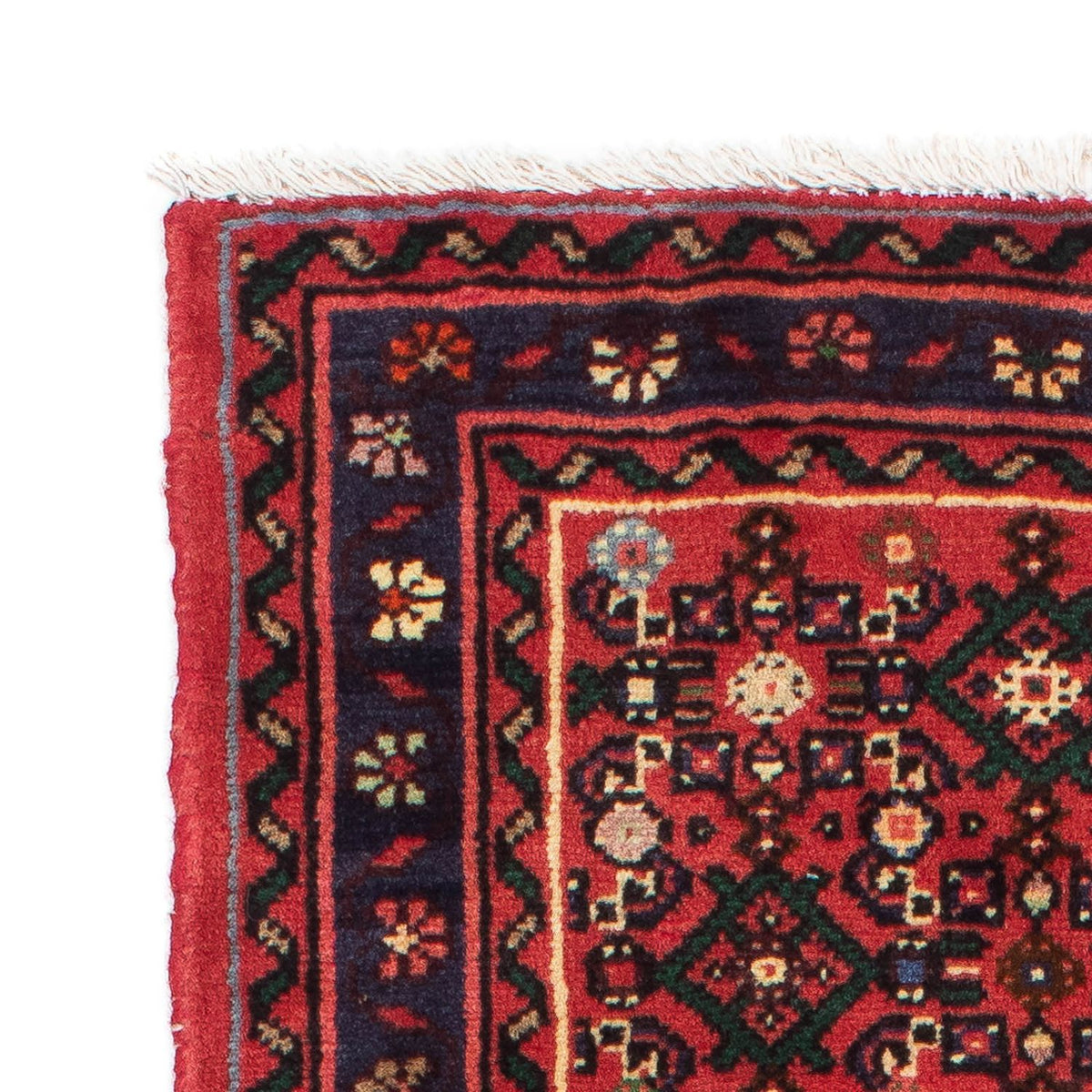 Tapis de couloir Tapis persan - Nomadic - 204 x 72 cm - rouge foncé
