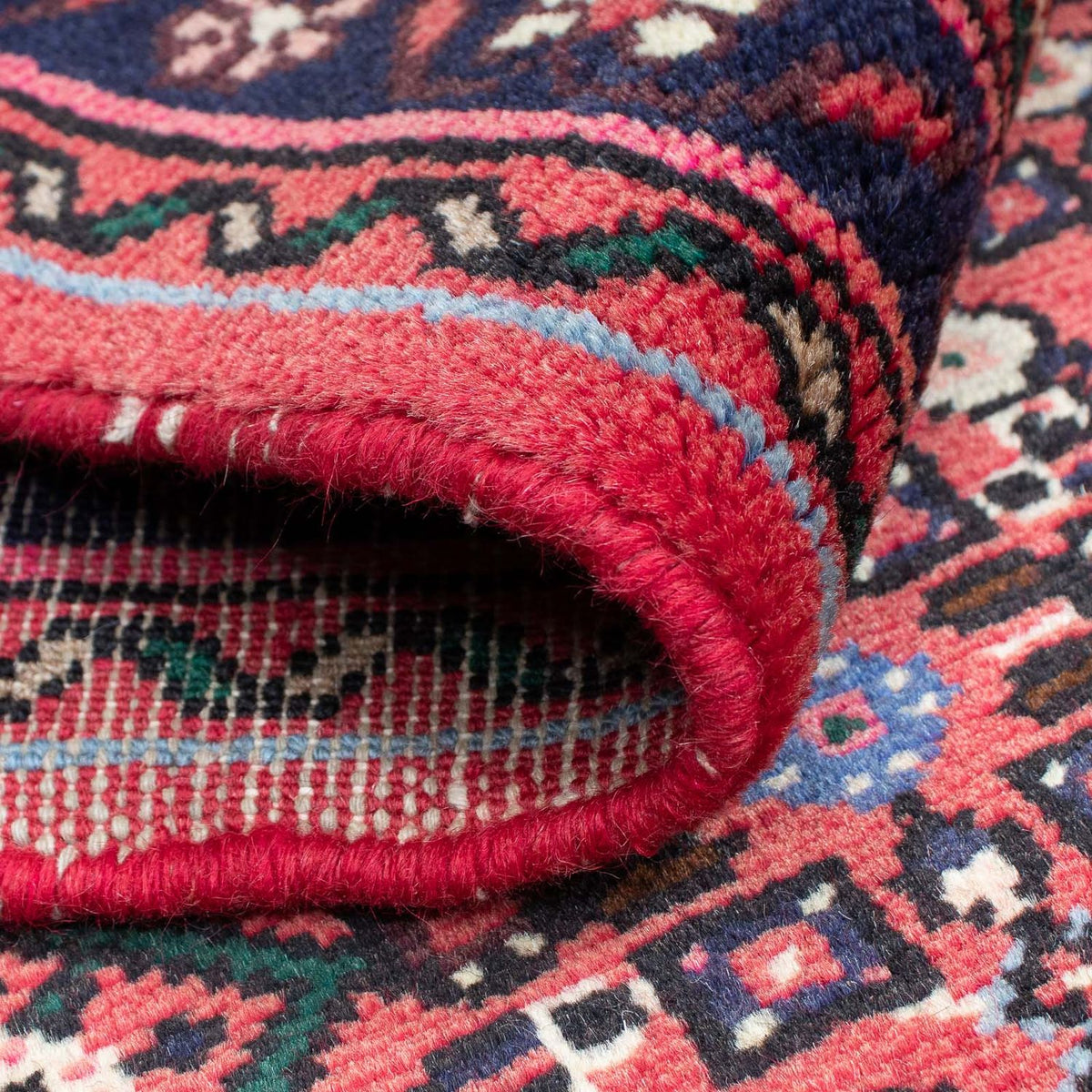 Tapis de couloir Tapis persan - Nomadic - 204 x 72 cm - rouge foncé