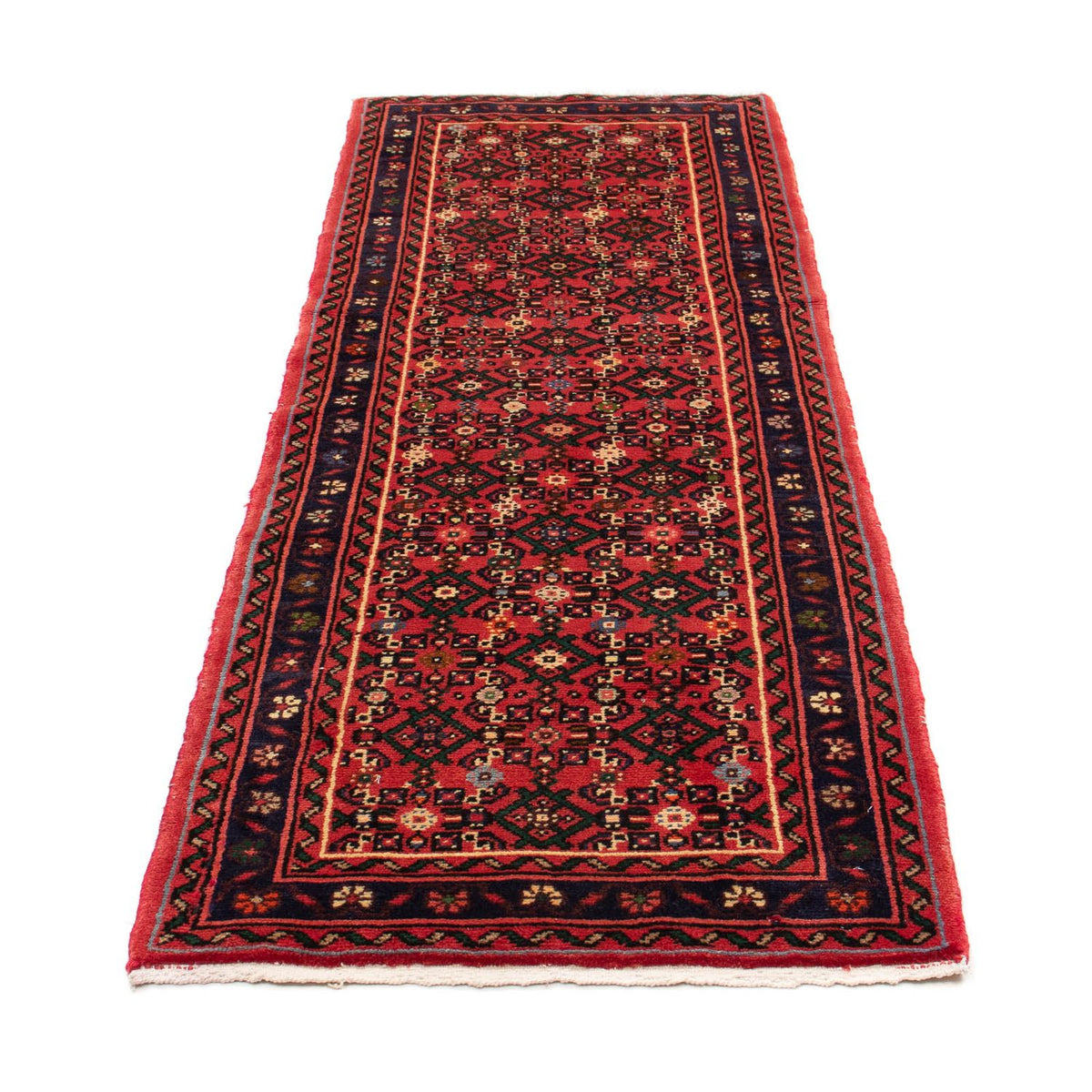 Tapis de couloir Tapis persan - Nomadic - 204 x 72 cm - rouge foncé