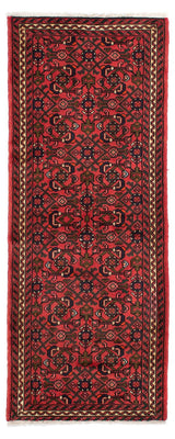 Tapis de couloir Tapis persan - Nomadic - 195 x 74 cm - rouge foncé