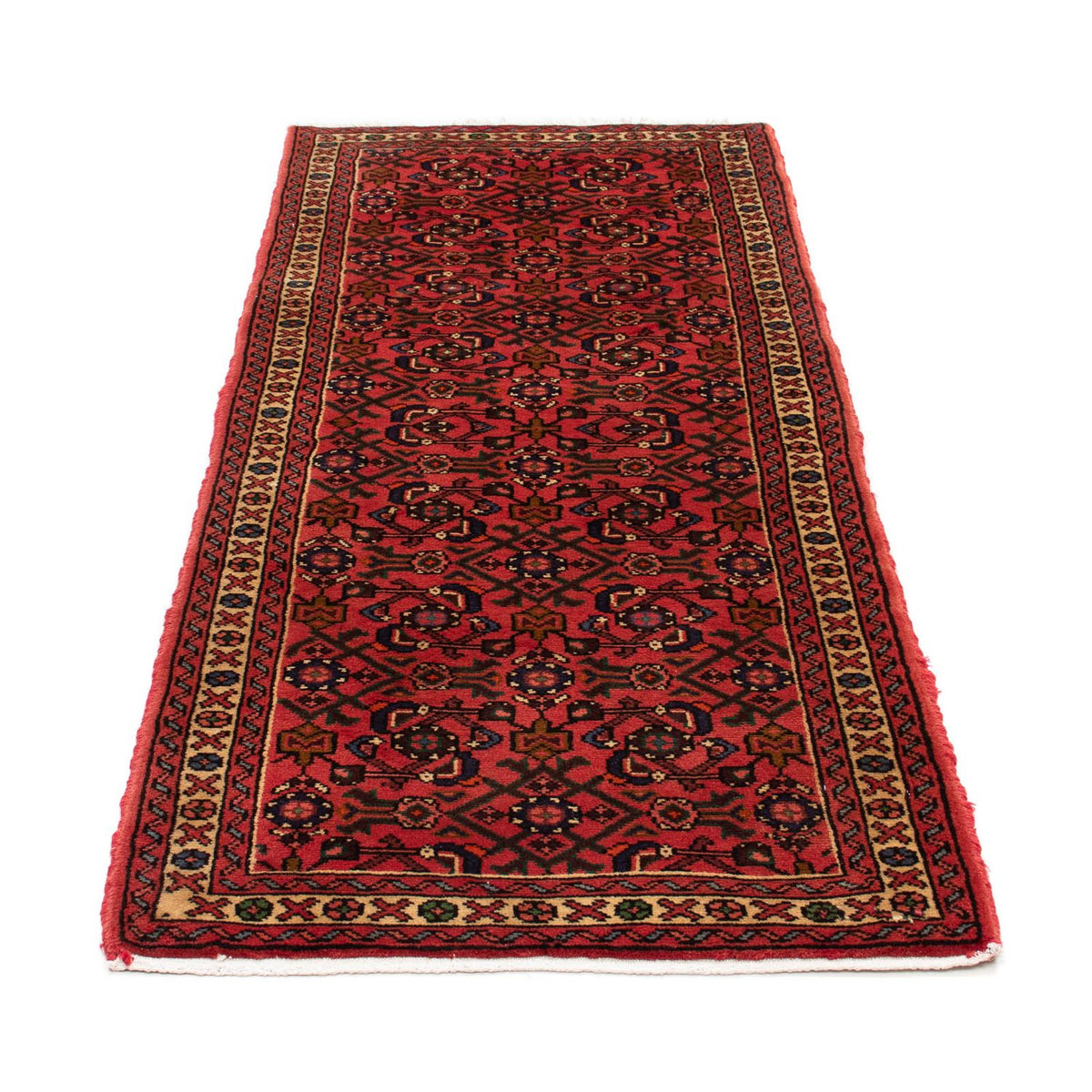 Tapis de couloir Tapis persan - Nomadic - 196 x 80 cm - rouge foncé