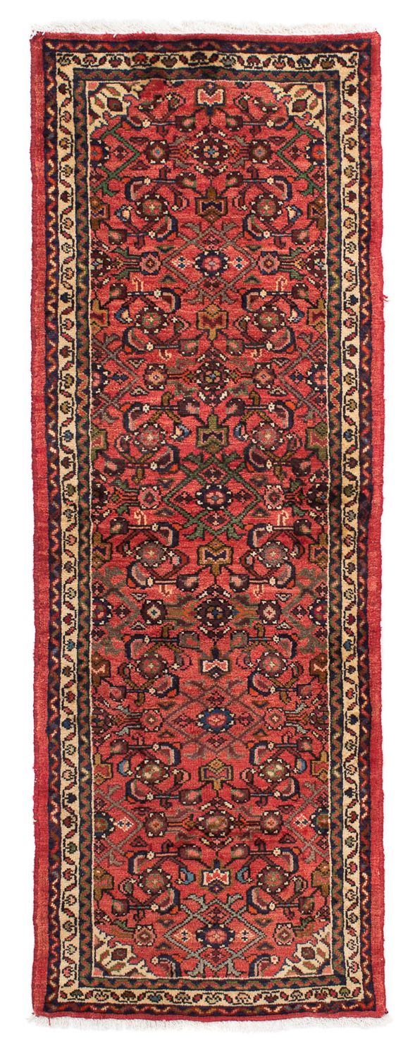 Tapis de couloir Tapis persan - Nomadic - 202 x 72 cm - rouge foncé