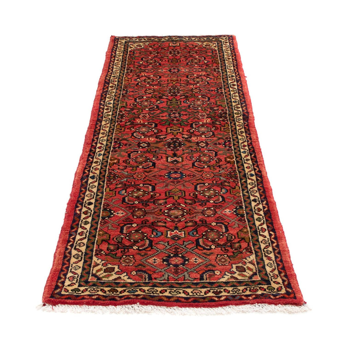 Tapis de couloir Tapis persan - Nomadic - 202 x 72 cm - rouge foncé